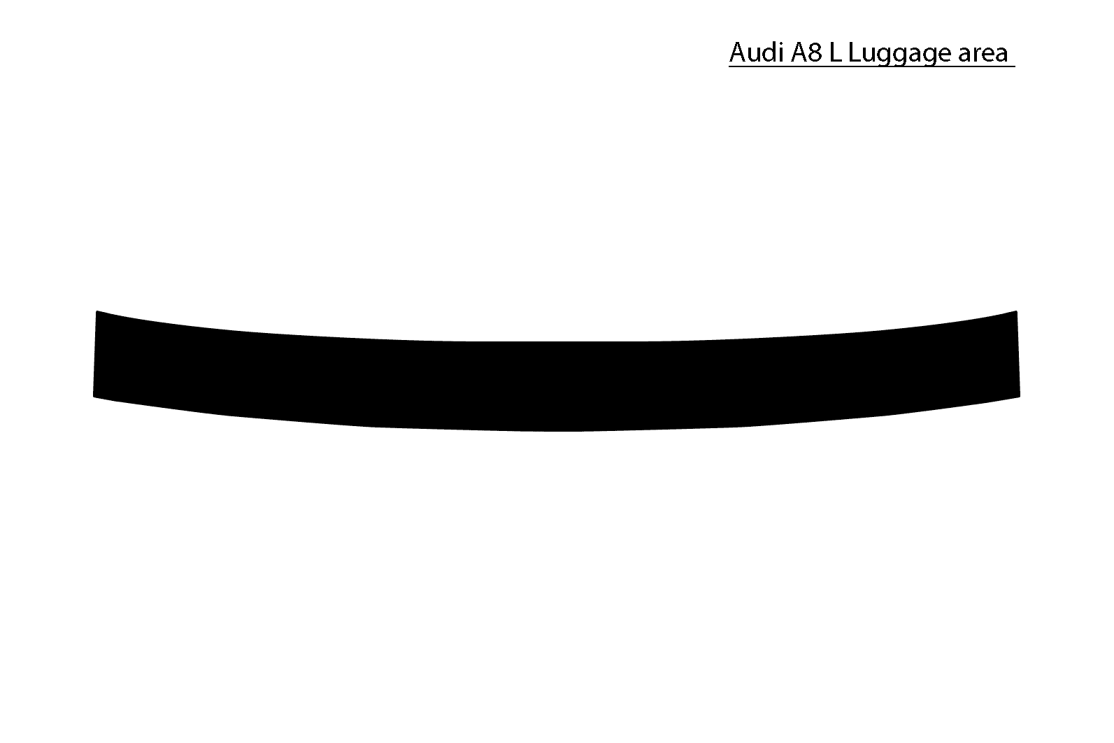 Custom luggage area kit for Audi A8L, enhances trunk organization and protection.