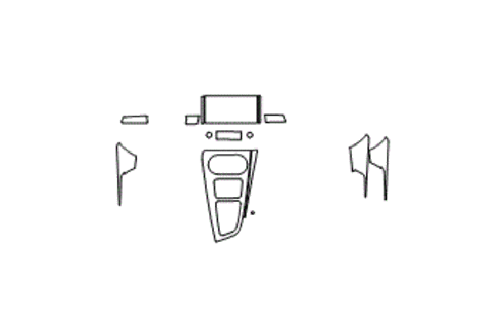 Interior trim kit for Audi A5, including dashboard, door panels, and center console accents.