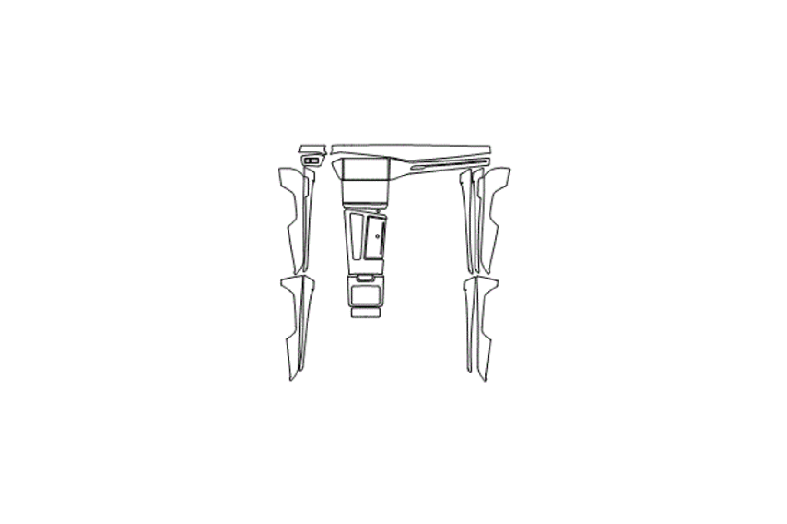 Audi A6 interior trim kit for customized car interior upgrade.
