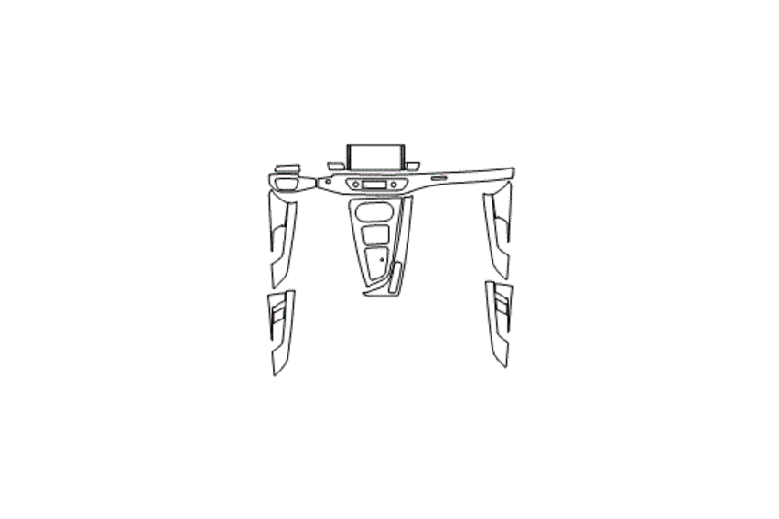 Interior trim kit for Audi S5, custom fit and high-quality materials.