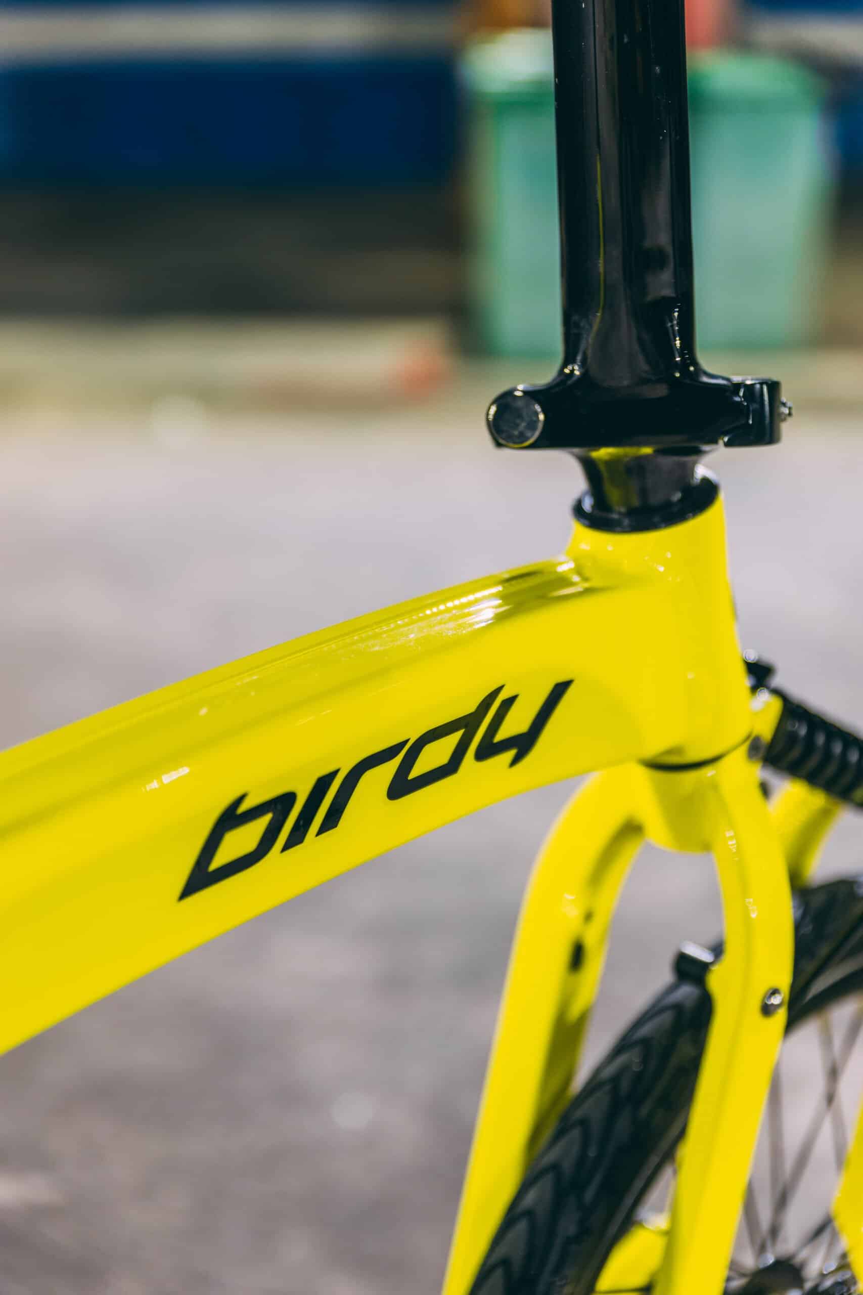 Bike frame protection film for Birdy bikes to prevent scratches and damage.