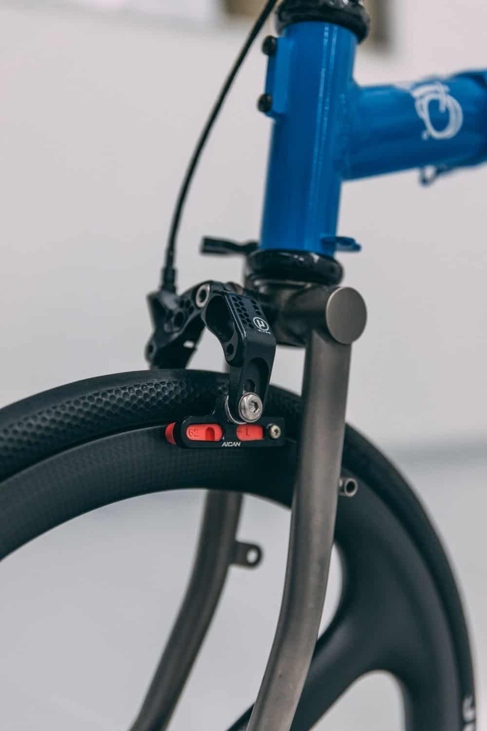 Protective film for Brompton bicycle paintwork.
