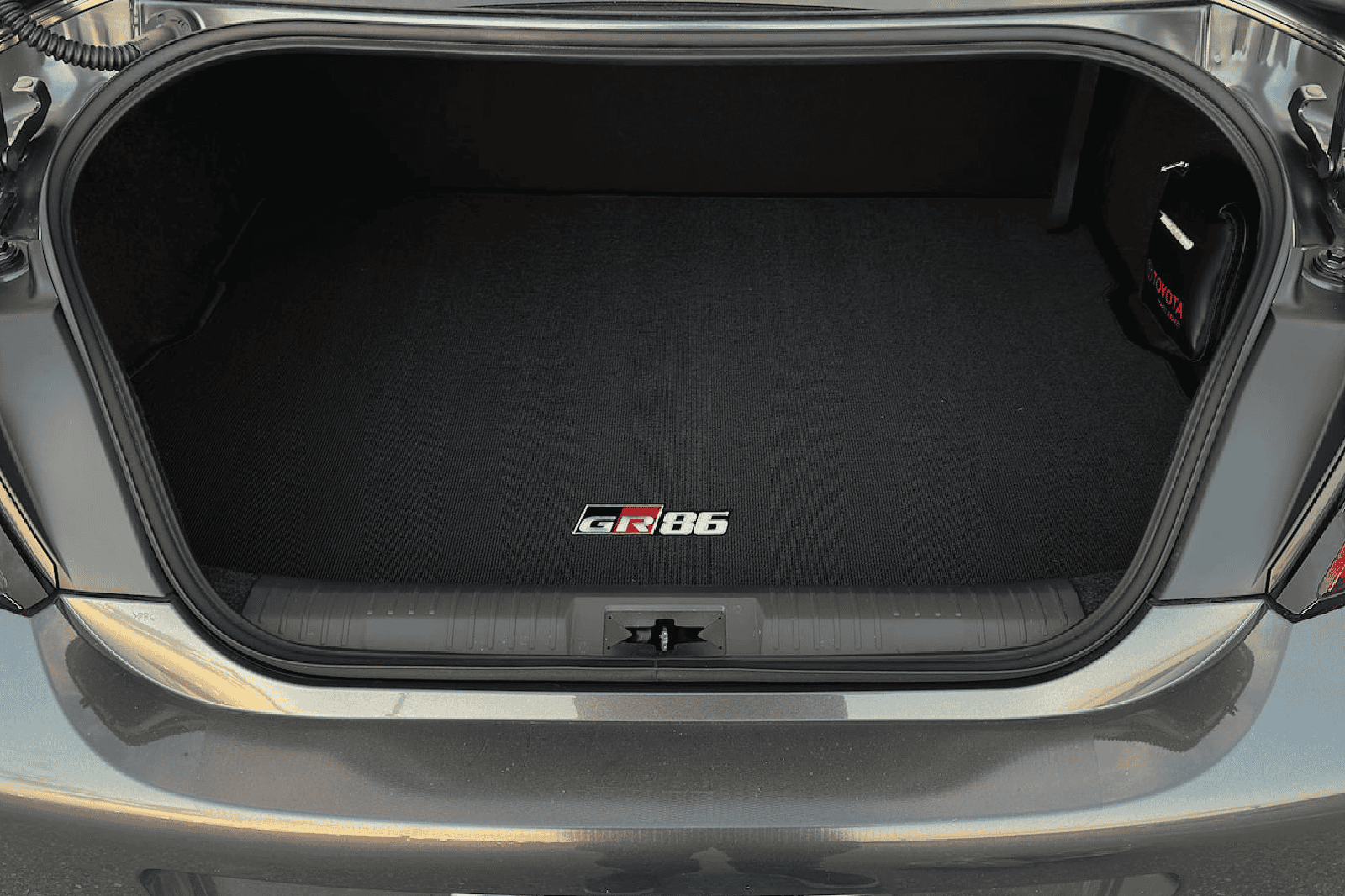Toyota 86 trunk cargo mat for enhanced protection and organization.