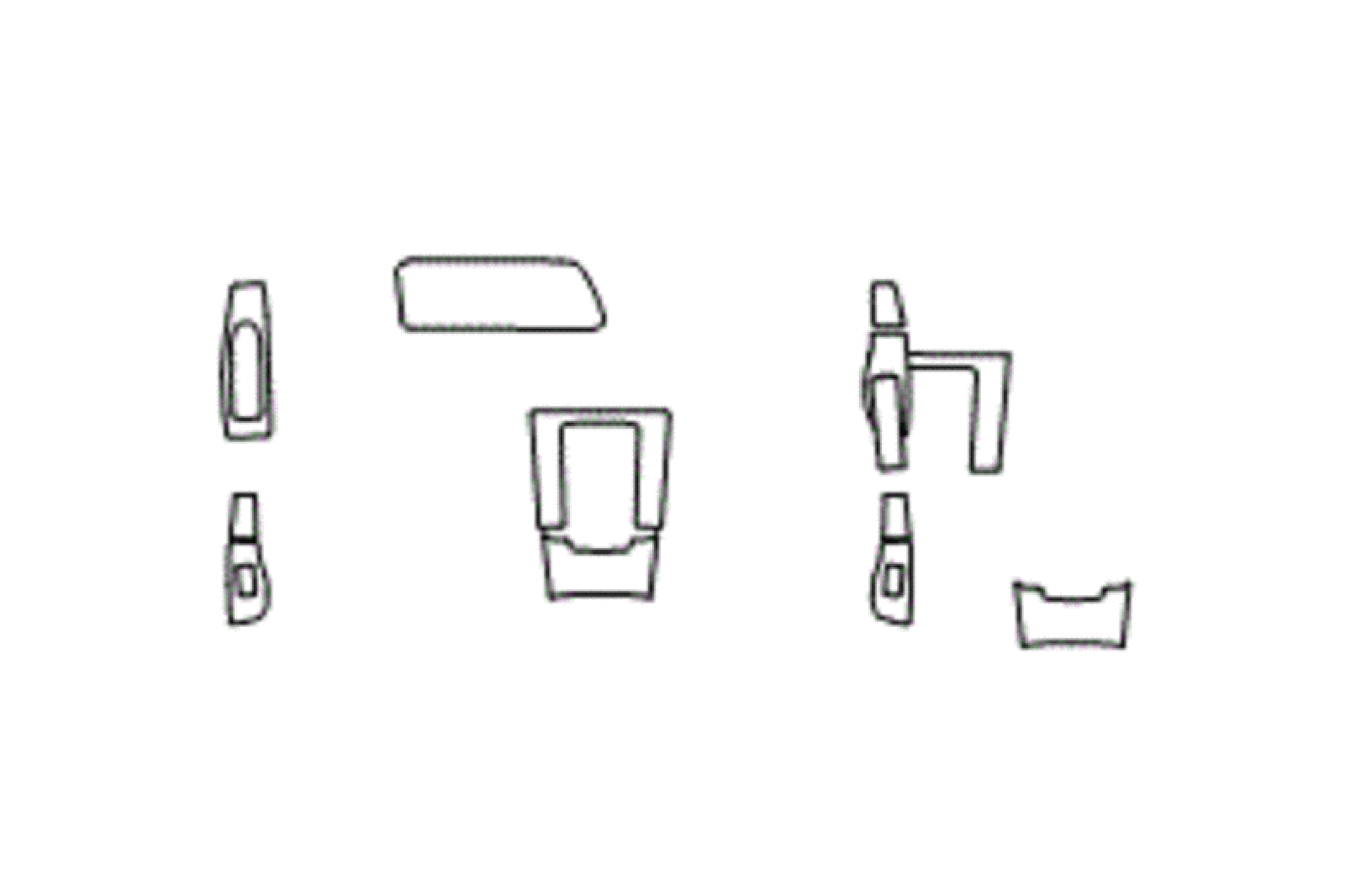 Interior kit layout for Mazda 3 vehicle customization.