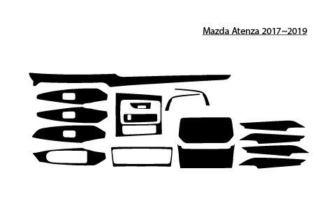 Mazda Atenza interior trim and accessories for 2017-2019 models.
