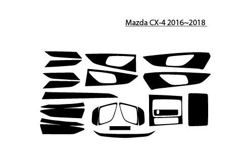 Mazda CX-4 interior trim and accessories kit for 2016-2018 models.