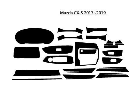 Interior trim parts for Mazda CX-5 2019 model. High-quality car interior accessories for enhanced co.