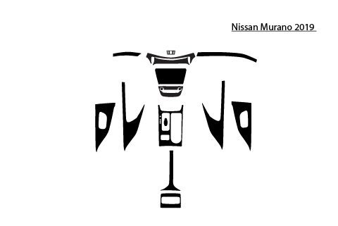 Interior trim kit for Nissan Murano 2019, custom car accessories.