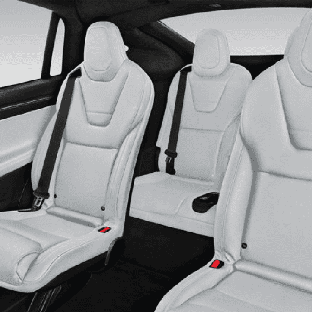 Tesla Model-X interior seat back cover upgrade for enhanced comfort and style.