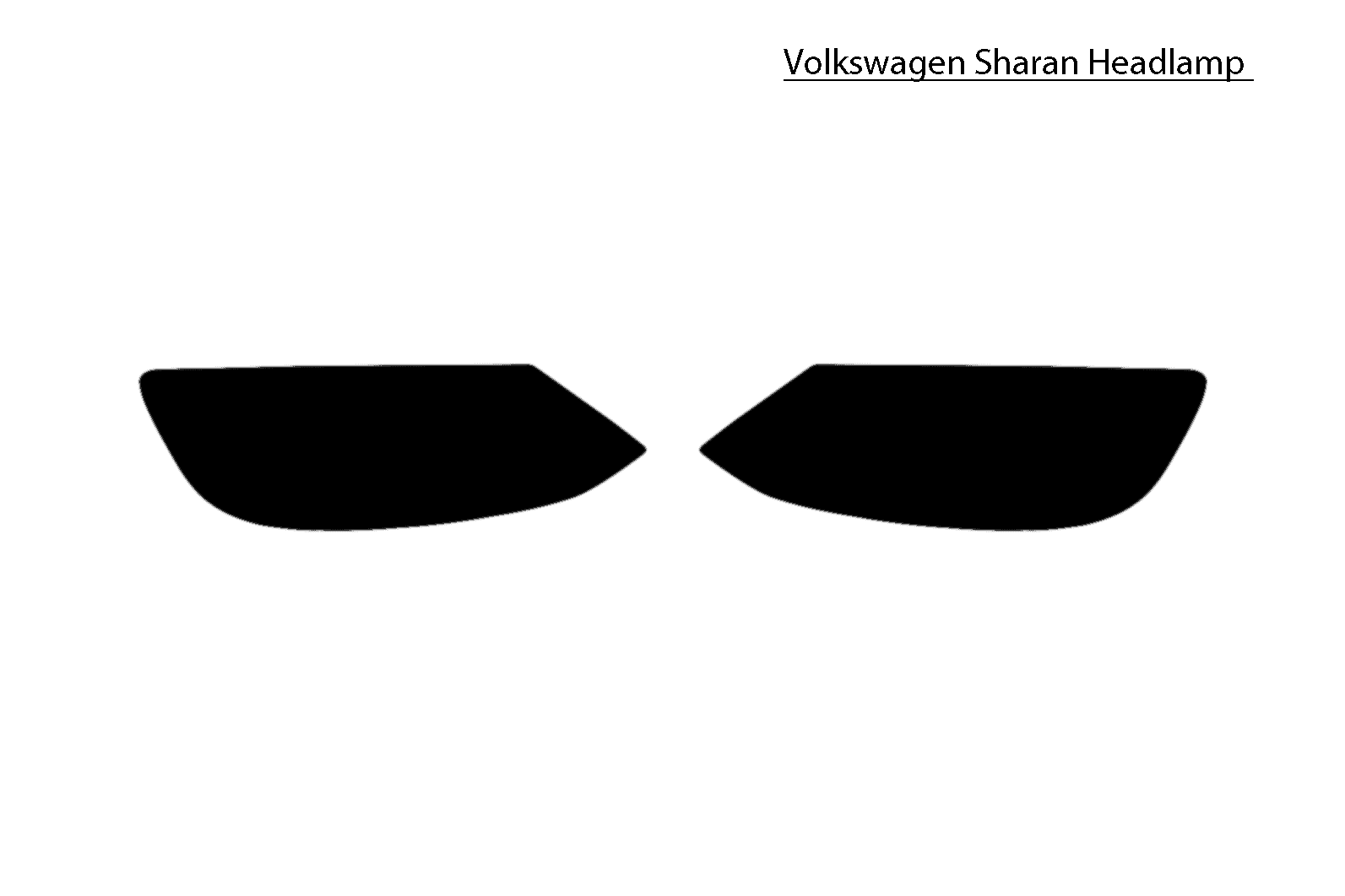 Headlamp replacement for Volkswagen Sharan vehicle.