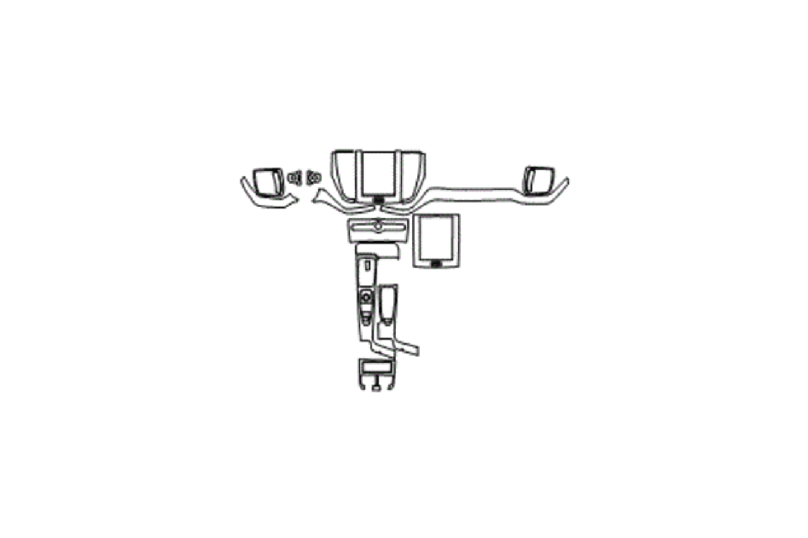 Interior kit layout for Volvo XC60 with dashboard and console components.