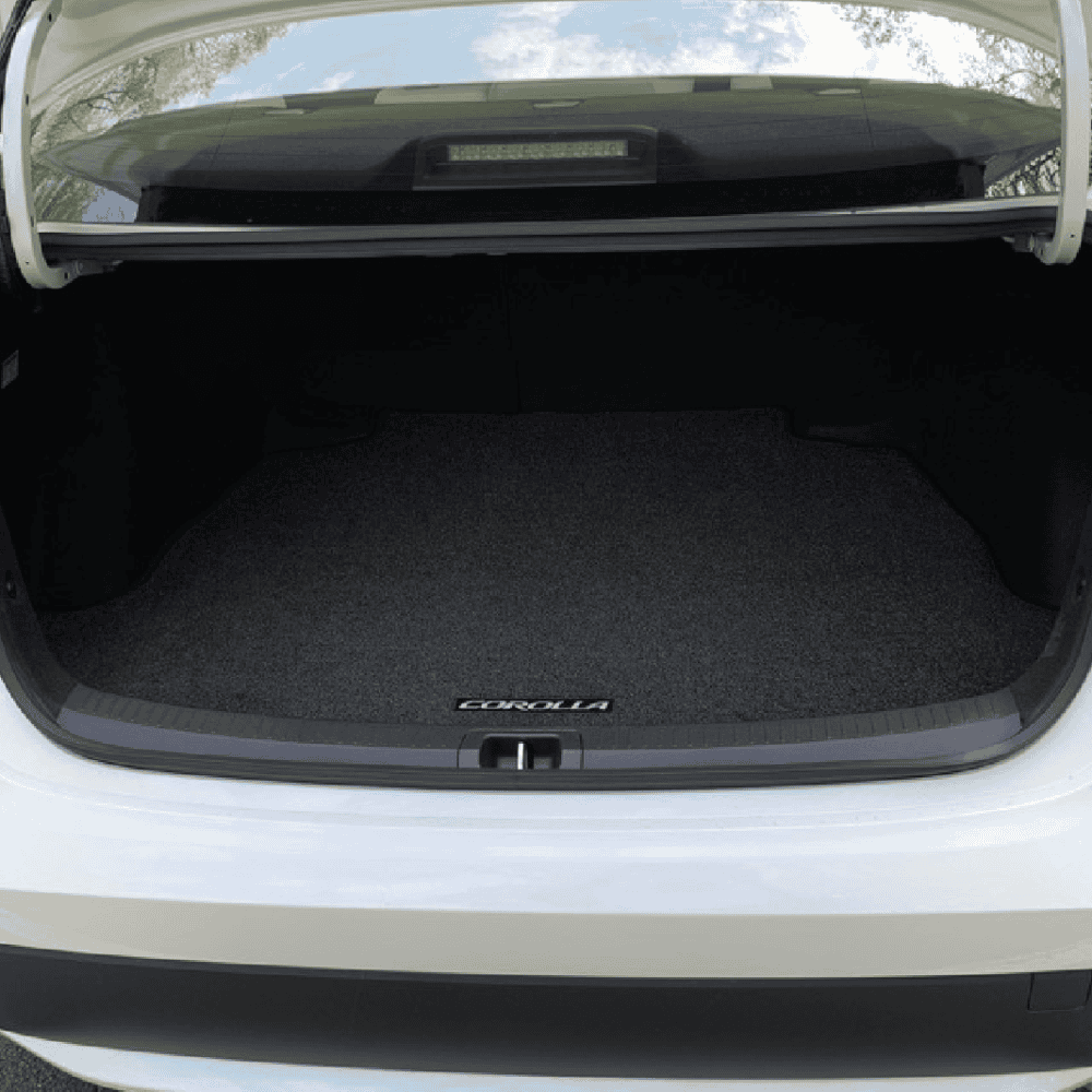 Luggage area trunk mat for Toyota Corolla, custom fit for optimal protection.