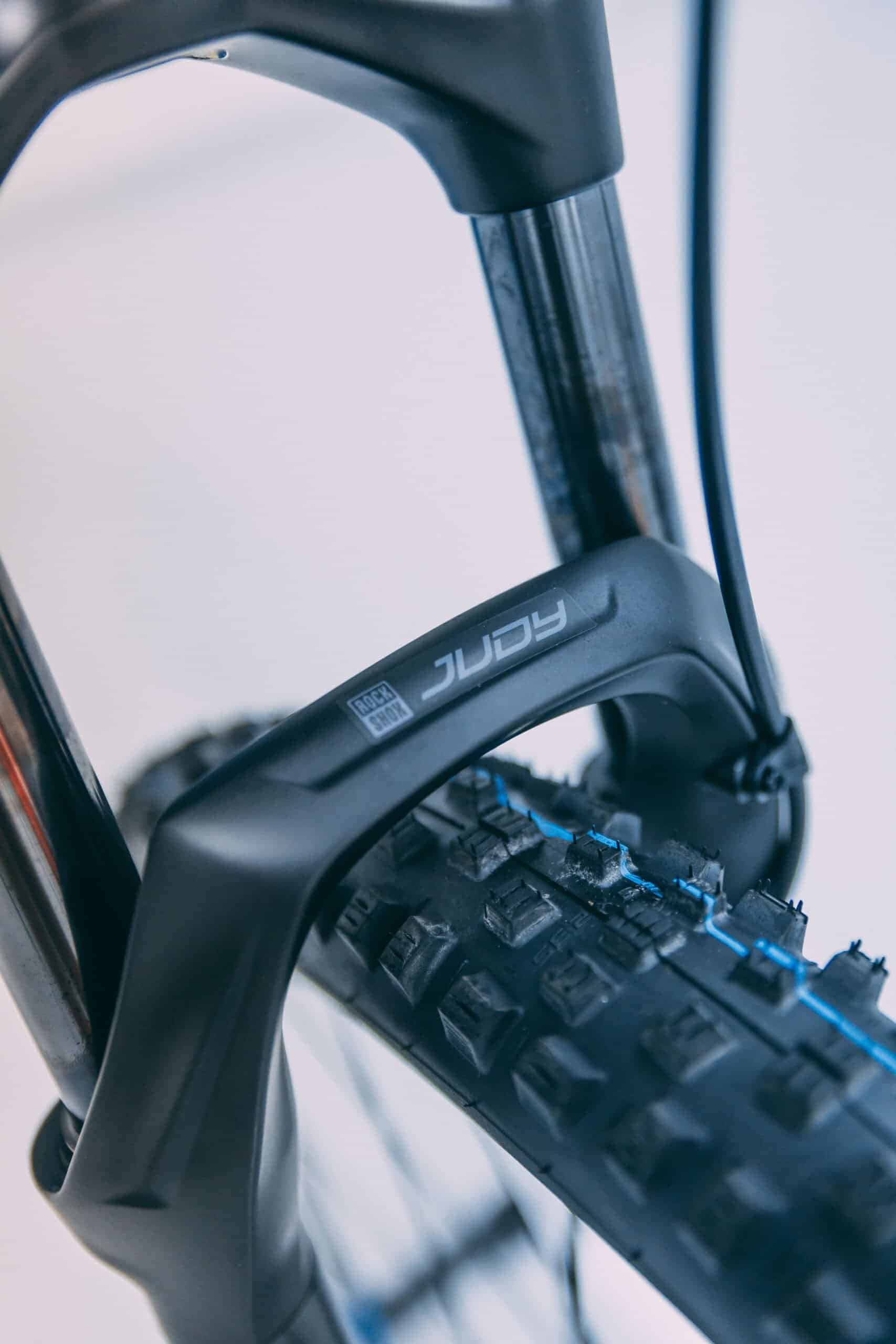 Bike frame protection film for Canyon Neuron mountain bike.