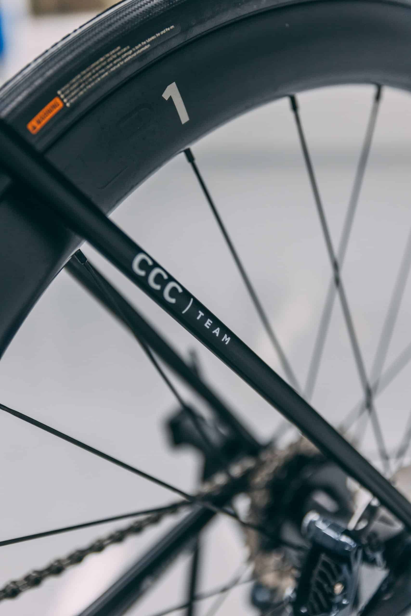 Protection film for Giant TCR bike frame.