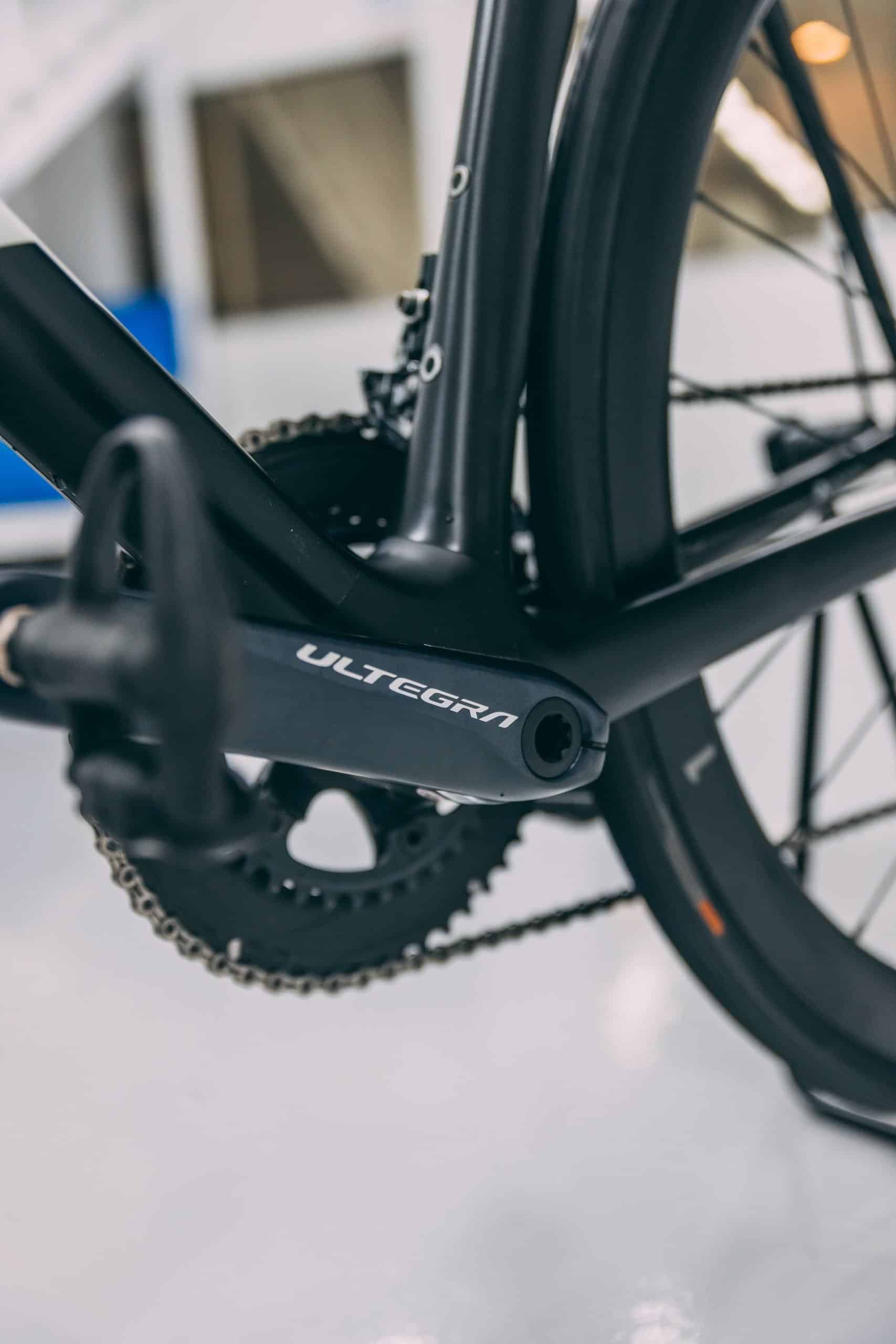 Giant TCR bike frame protected with high-quality film for durability and scratch resistance.