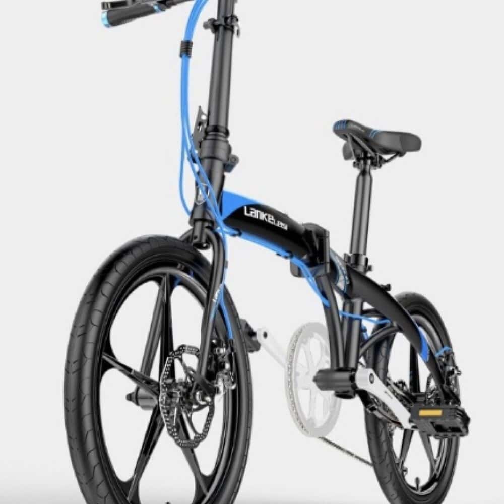 Compact foldable bike with durable paint protection film for outdoor riding.