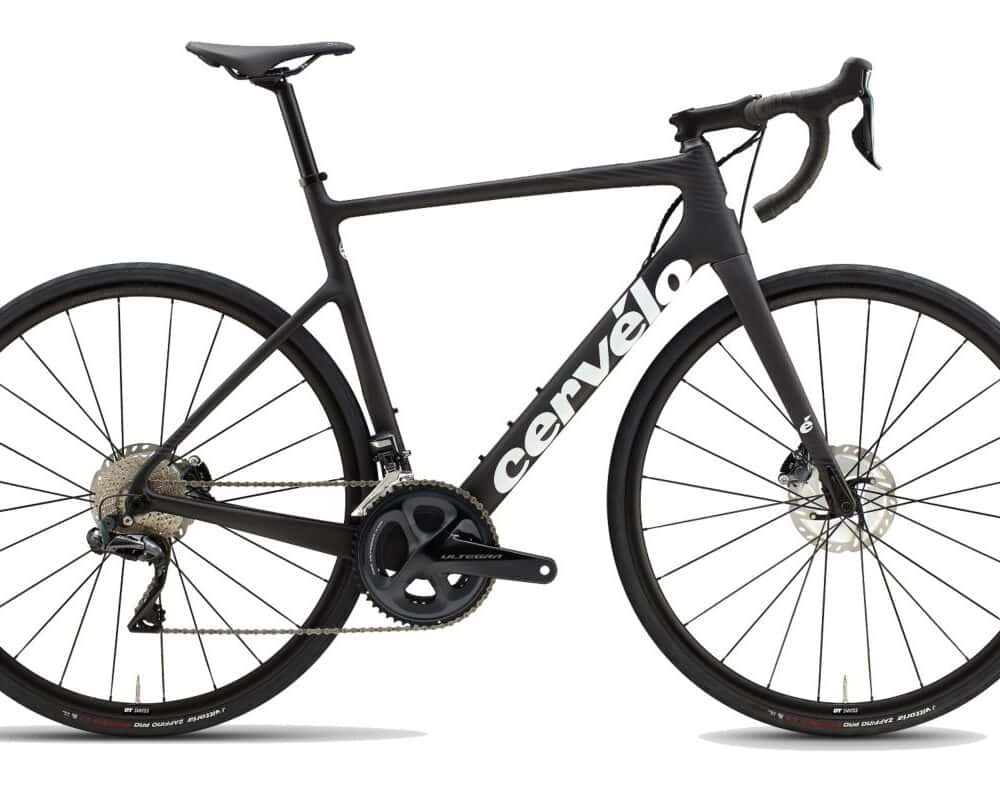 Cervelo Caledonia bike with protective film on the frame for durability and style.