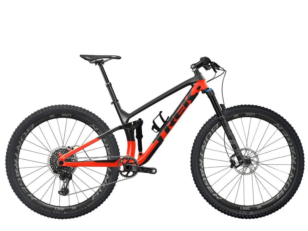 Trek Fuel EX 7 mountain bike with protective film for frame durability and scratch resistance.