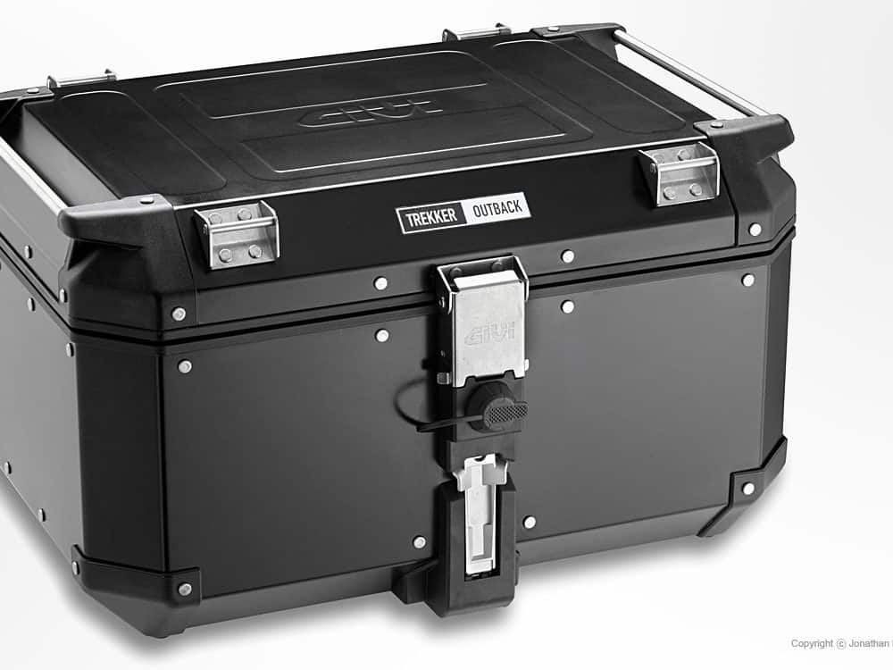 GIVI Trekker Outback Black Top Case Protection Kit for motorcycle luggage.