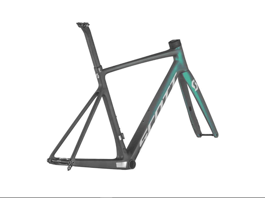 High-quality Scott Addict RC PRO bike frame with protective film.