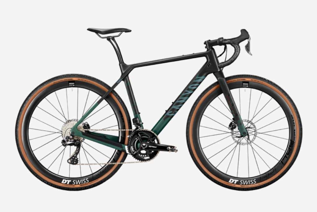 Canyon Grizl bike with protective film on frame for durability and scratch resistance.