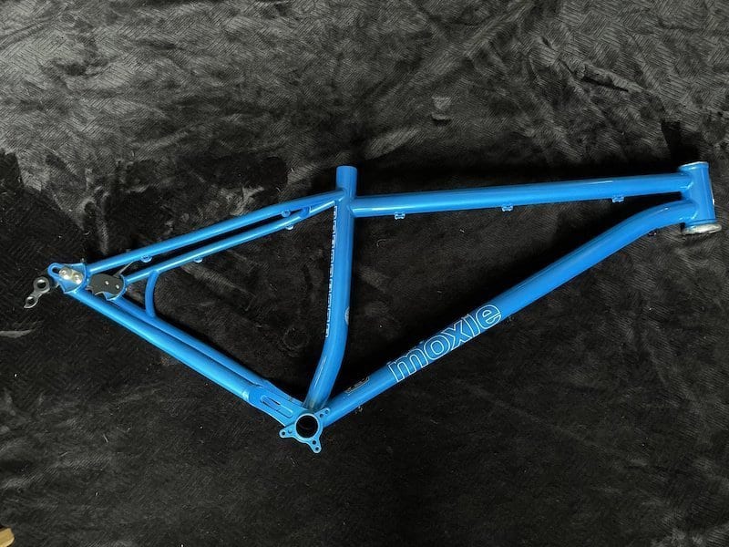 Moxie bike frame protection film kit for enhanced durability and scratch resistance.