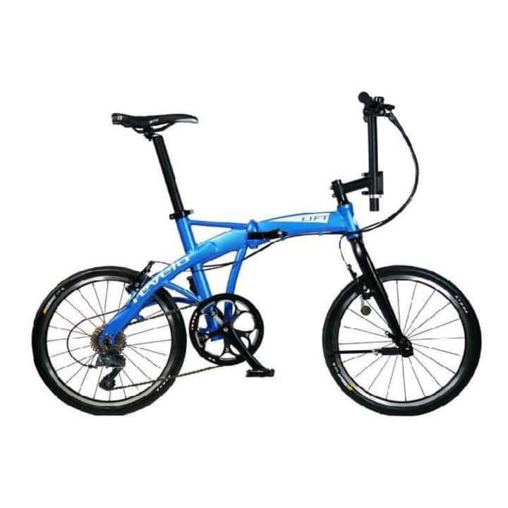 Foldable bike with protective film for frame durability.