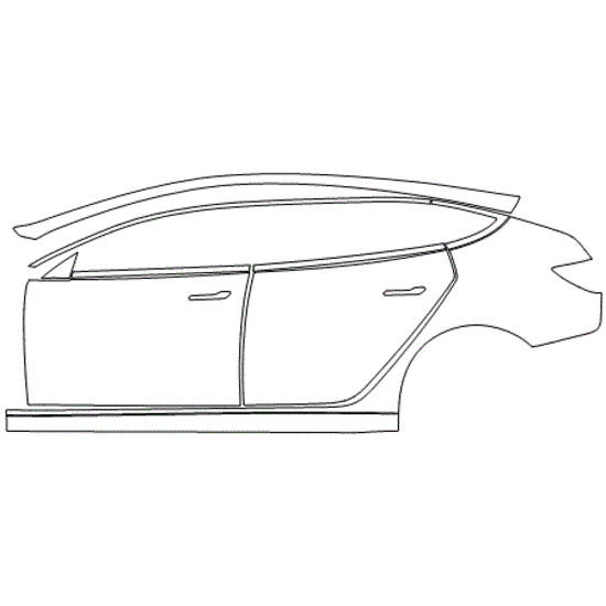 Tesla Model-3 Doors and Rear Fender Kit - Image 2