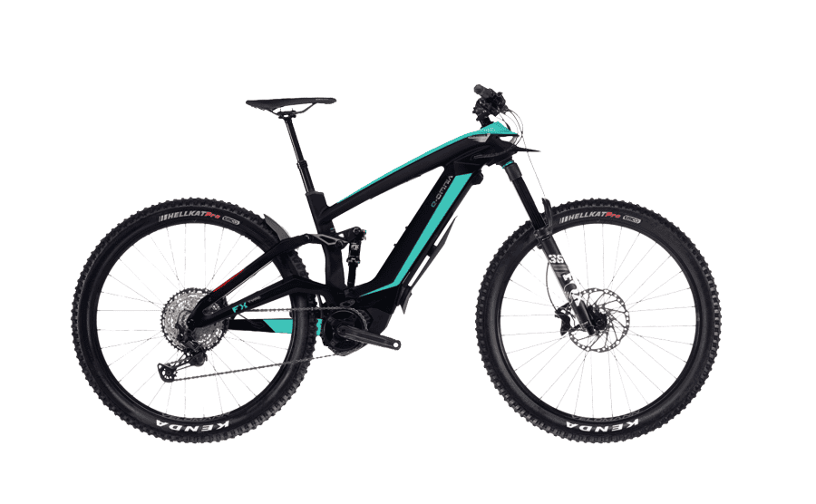 E-OMNIA FX bike frame protection film for Bianchi electric mountain bikes.