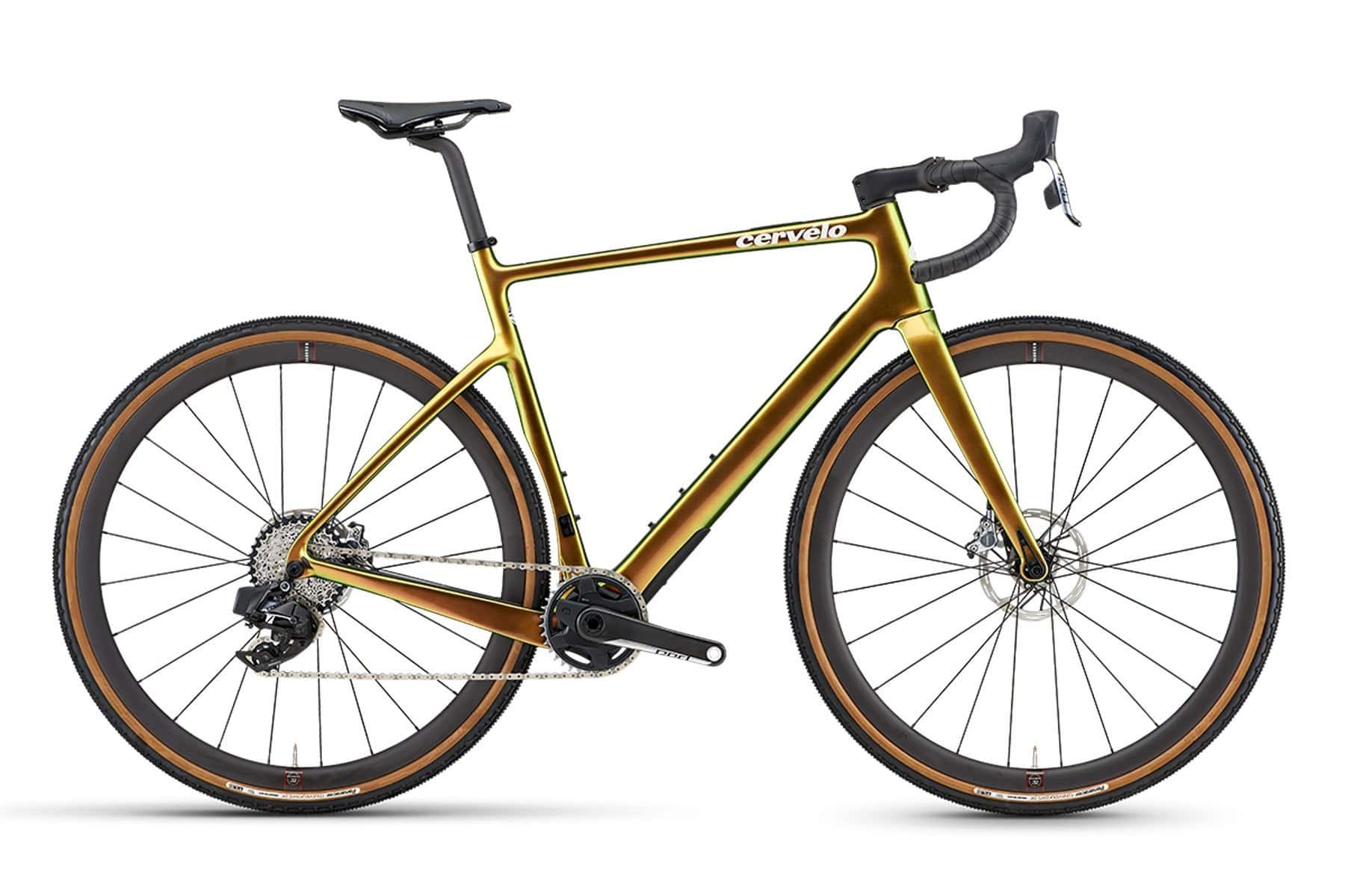 Cervelo Aspero-5 gravel bike with protective film on the frame for durability and style.