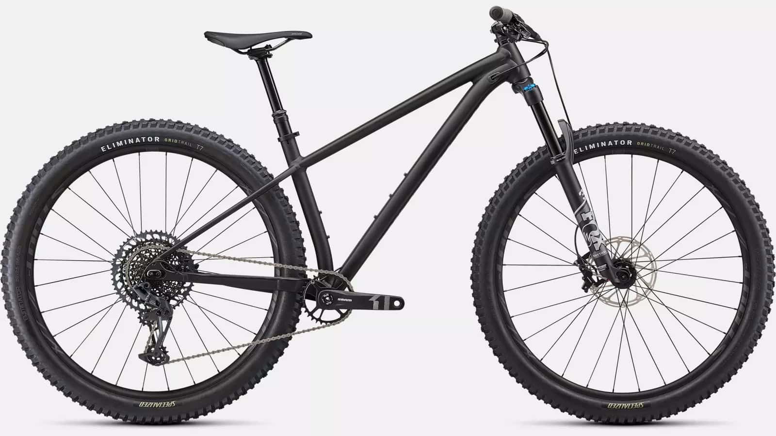 Mountain bike with protective film kit for frame protection and durability.
