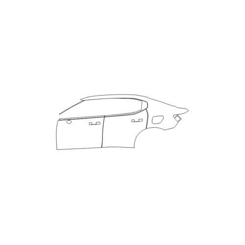 Car side profile outline for accessories.