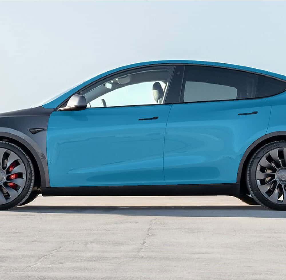 Tesla Model-Y right rear fender and door repair kit for seamless fit and protection.