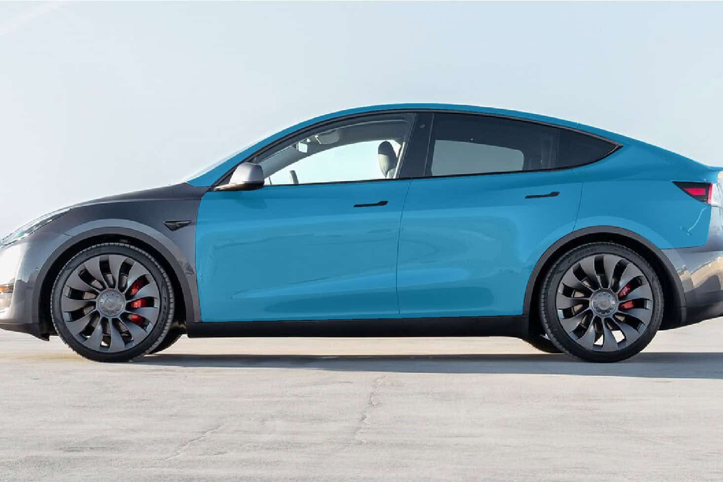Tesla Model-Y right rear fender and door repair kit for seamless fit and protection.