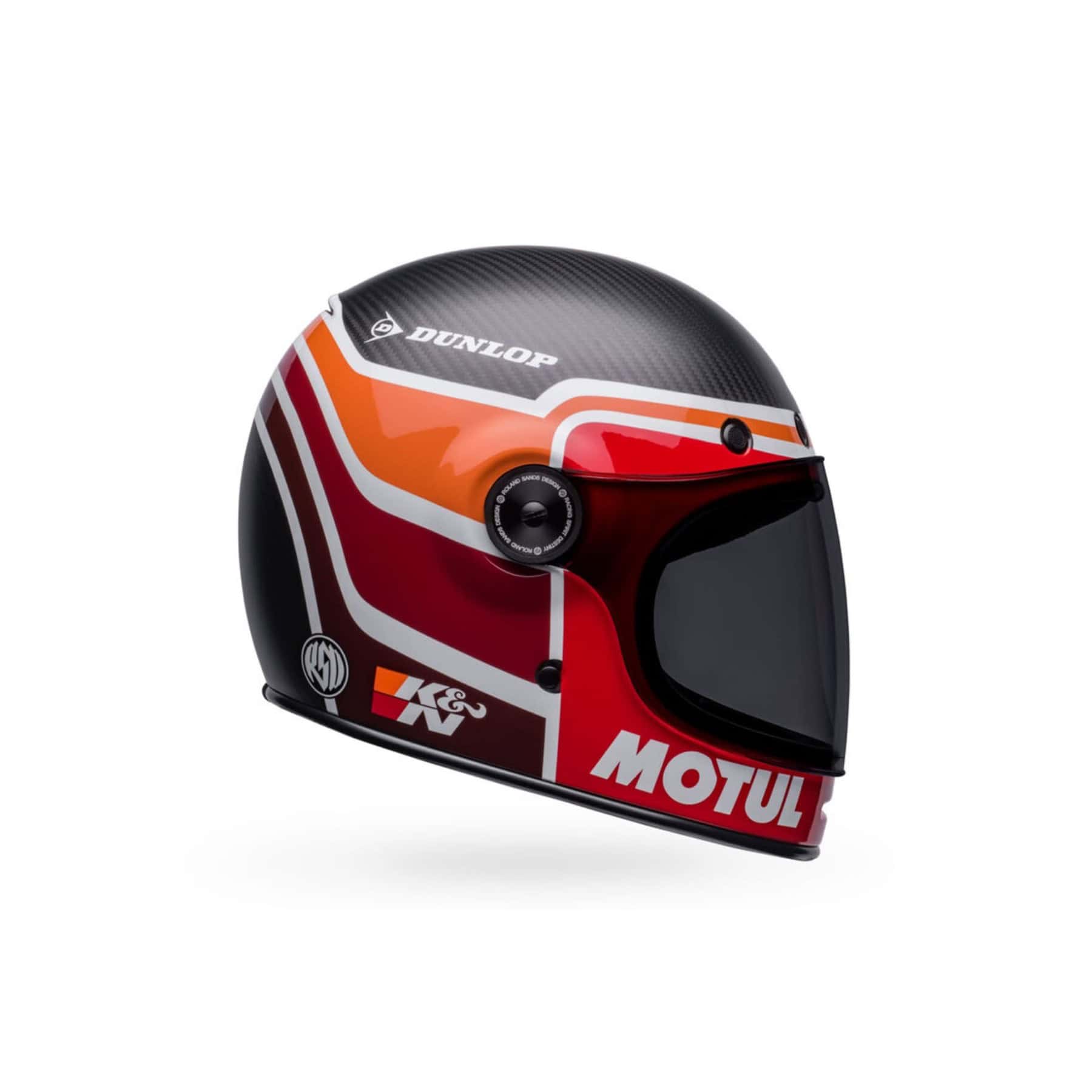 Bell BULLITT helmet with carbon paint protection for motorcycle safety and style.