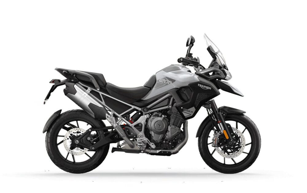 High-quality full wrap paint protection film for Triumph Tiger GT Pro motorcycle.