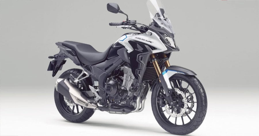 Honda CB400X motorcycle with full paint protection wrap.