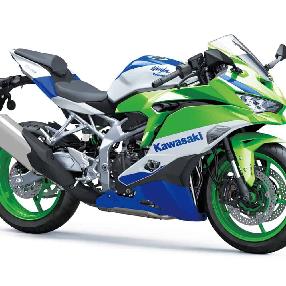 Kawasaki Ninja ZX-4RR motorcycle with full wrap paint protection film kit for enhanced durability.