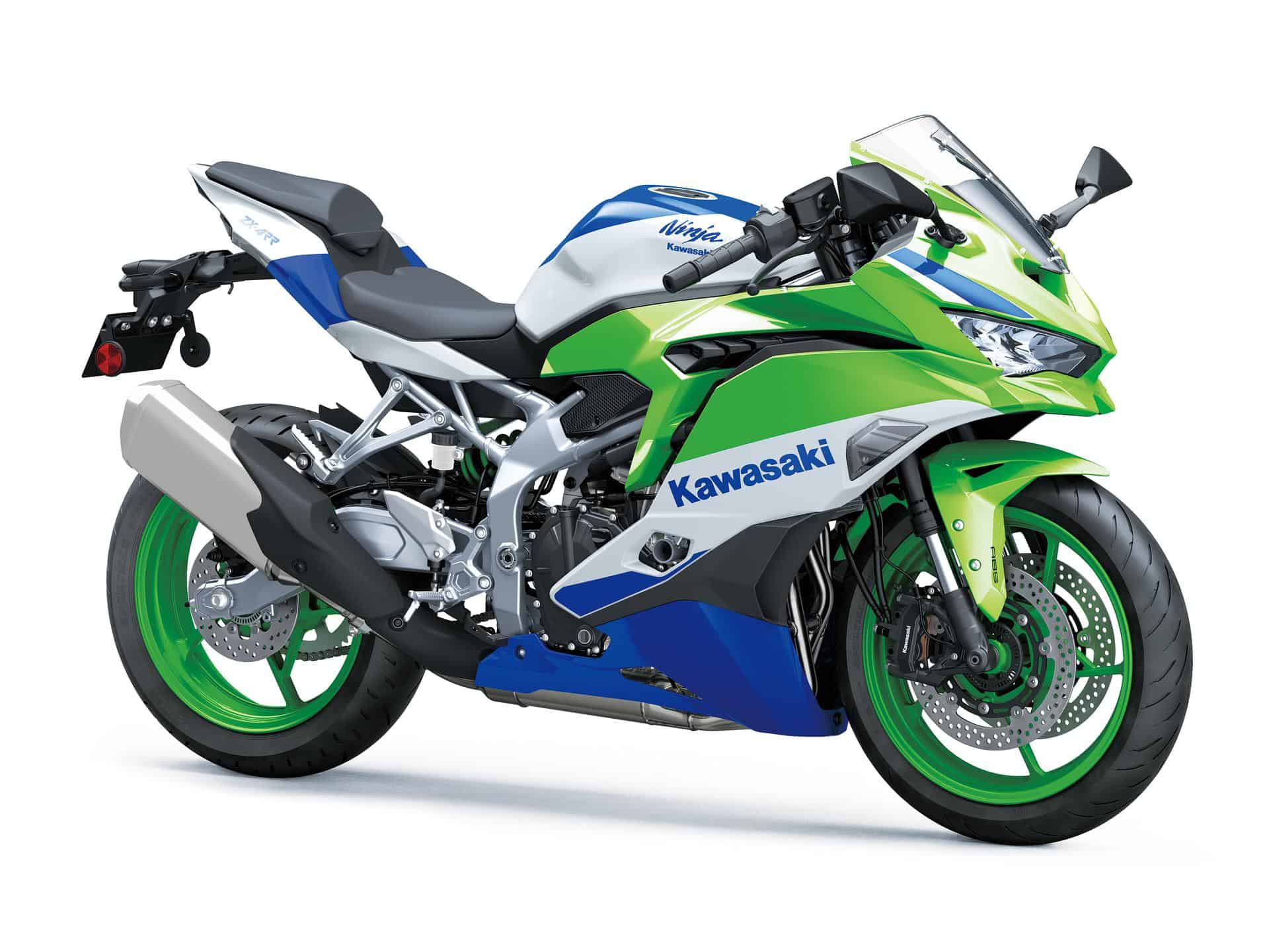 Kawasaki Ninja ZX-4RR motorcycle with full wrap paint protection film kit for enhanced durability.