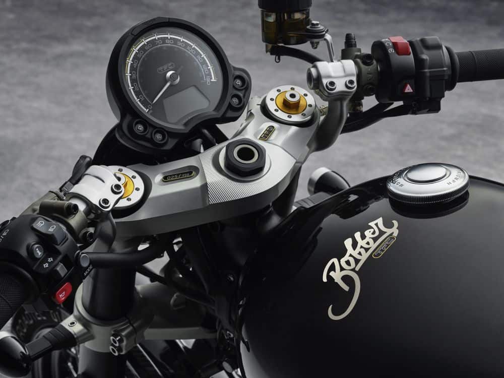 High-quality full wrap paint protection film for Triumph Bobber TFC motorcycles.