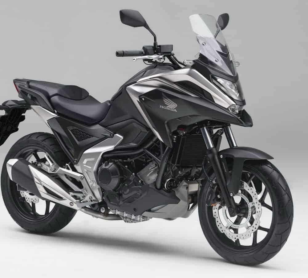 Honda NC750X motorcycle with full paint protection wrap.
