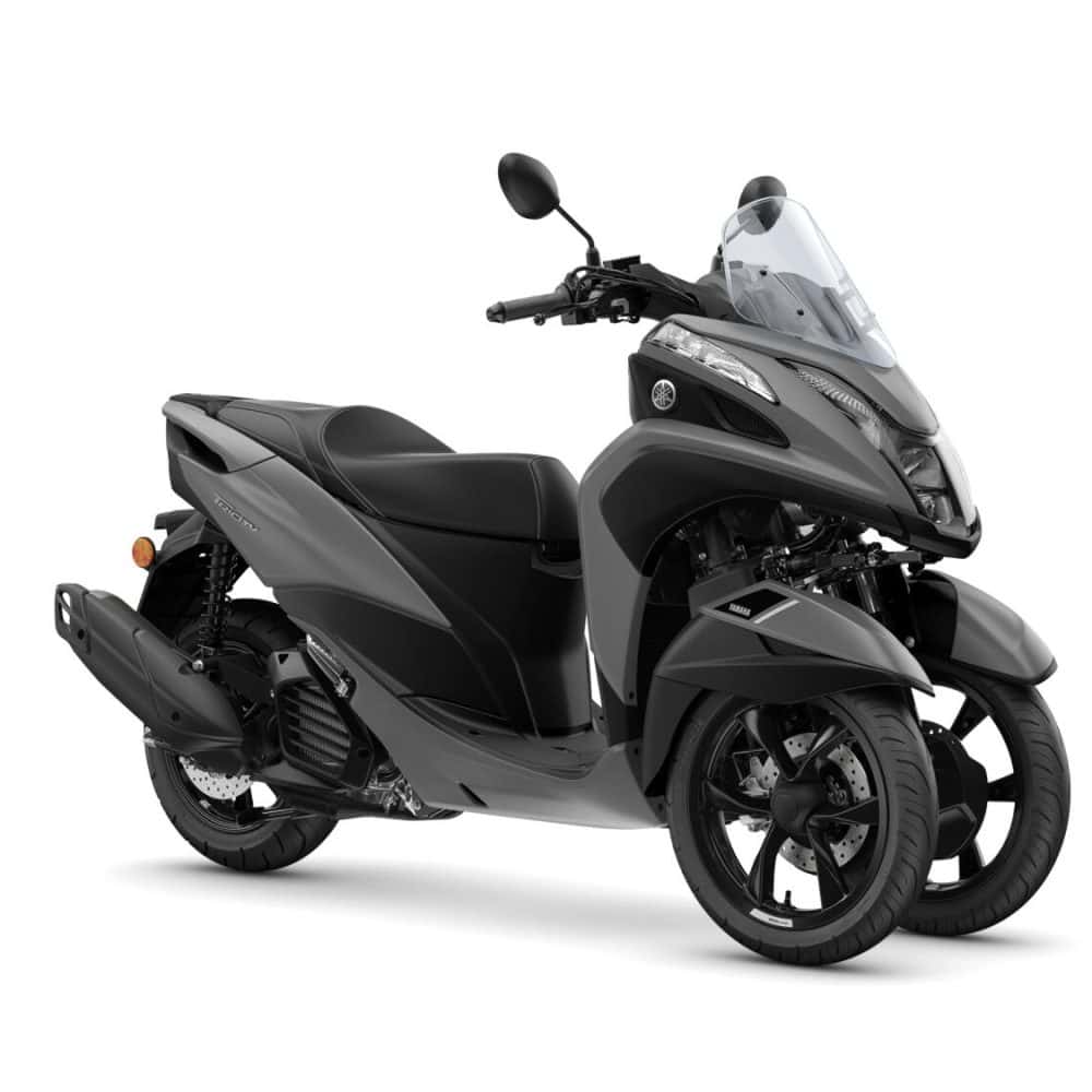 Yamaha Tricity 125 scooter with full paint protection film wrap.