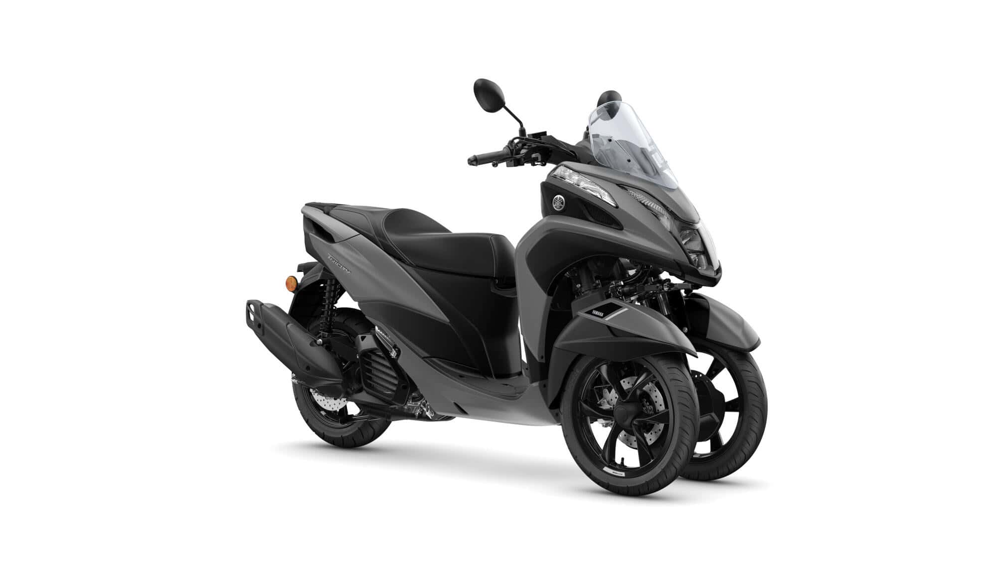 Yamaha Tricity 125 scooter with full paint protection film wrap.