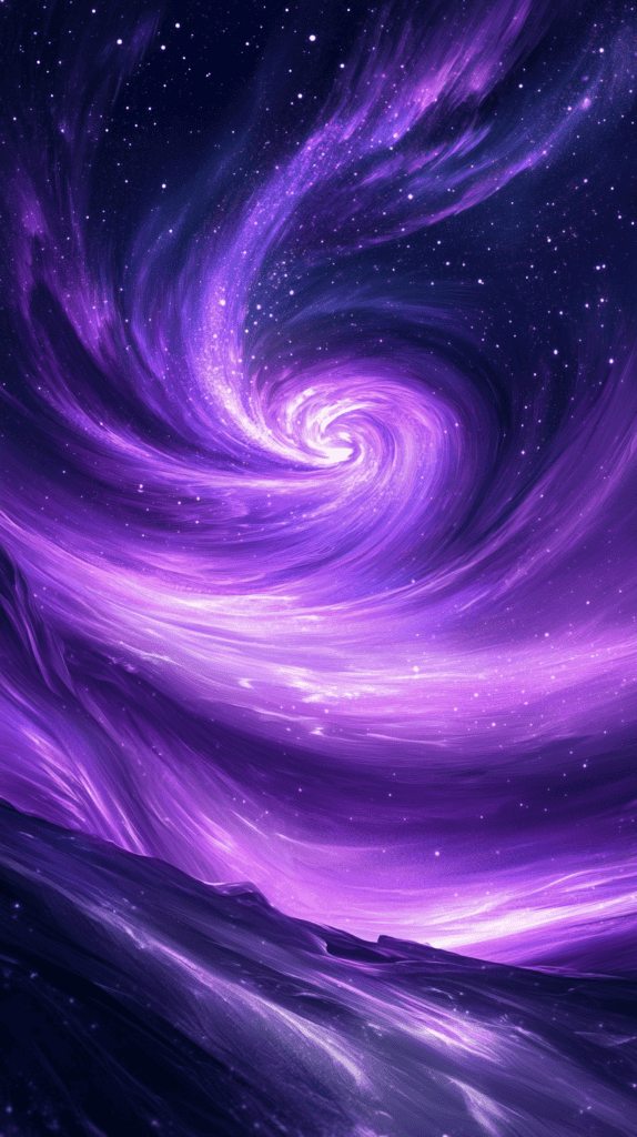 The Curious Case of Purple Wallpapers: 18 Designs That Will Transform Your Device 17 Aurora Borealis in Purple 2