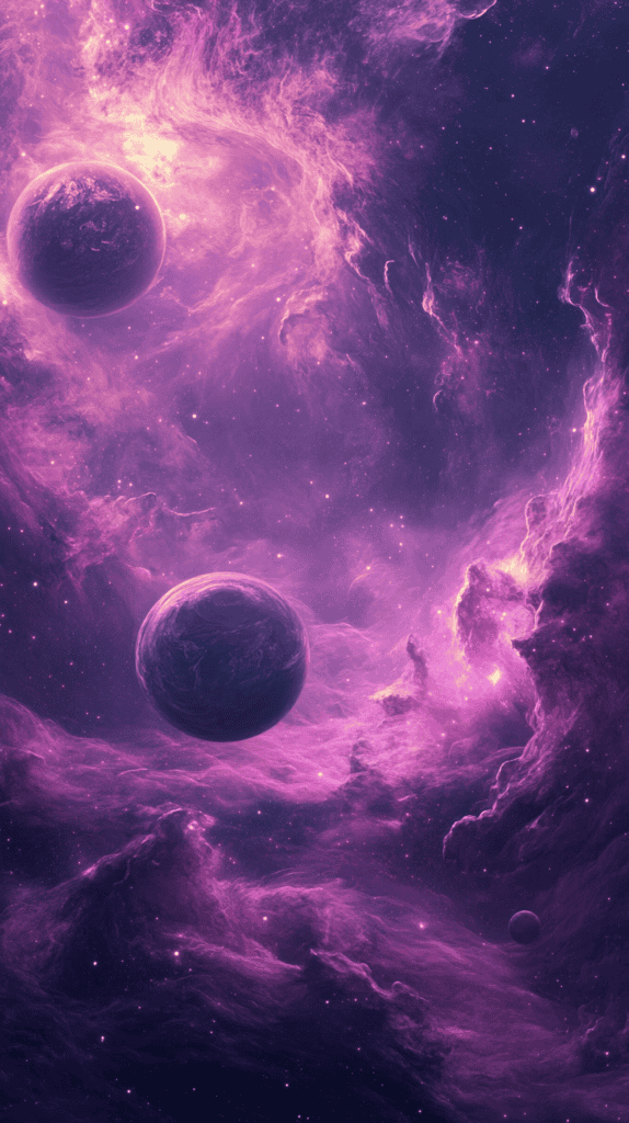 The Curious Case of Purple Wallpapers: 18 Designs That Will Transform Your Device 28 Cosmic Purple Fantasy 2