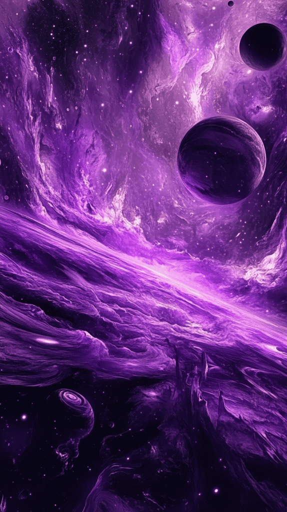 The Curious Case of Purple Wallpapers: 18 Designs That Will Transform Your Device 27 Cosmic Purple Fantasy