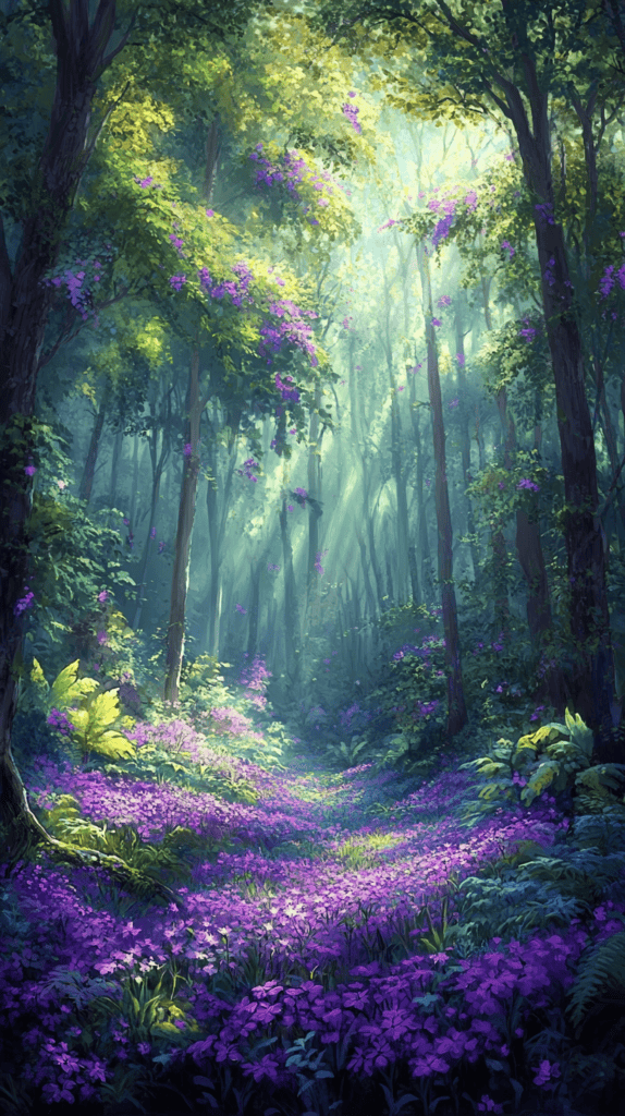 The Curious Case of Purple Wallpapers: 18 Designs That Will Transform Your Device 12 Enchanted Forest Glade 2