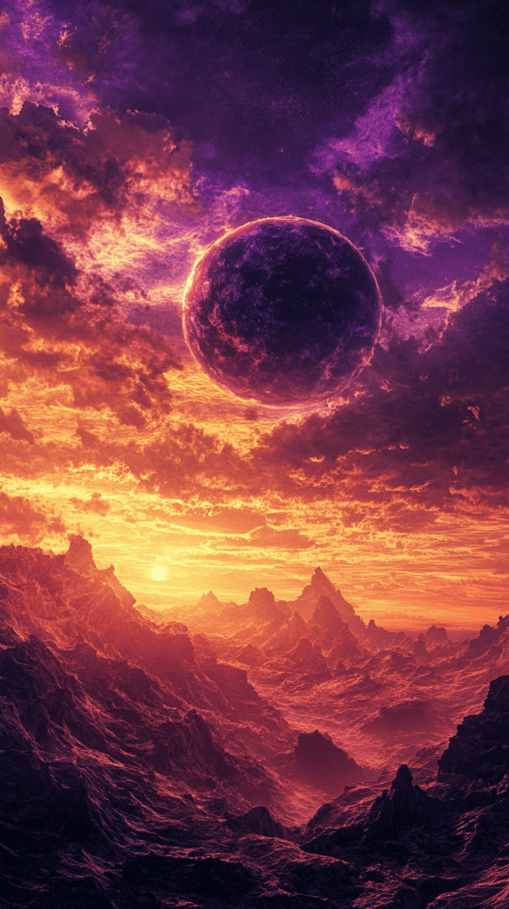 The Curious Case of Purple Wallpapers: 18 Designs That Will Transform Your Device 45 Galactic Purple Sunset 3
