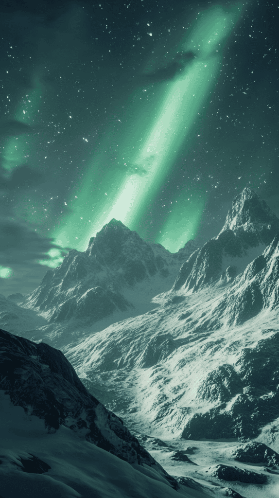 Break the Mold: 20 Uncommon Phone Wallpapers That Defy Norms 47 Majestic Aurora Over Mountains