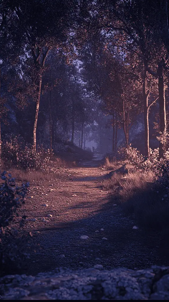 Break the Mold: 20 Uncommon Phone Wallpapers That Defy Norms 11 Mystical Forest at Twilight